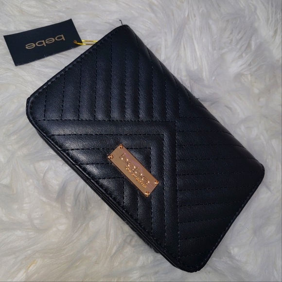 bebe black crossbody bag - Picture 1 of 4